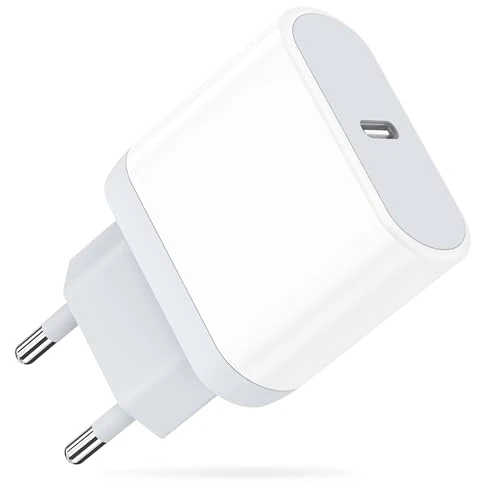 Presa USB C, Caricatore Per iPhone 15/15 Pro/15 Pro Max/15 Plus/14/13/12/11/XS/XS Max/XR/X, iPad, Lynban 20W Charger Spina Rapido Caricabatterie Alimentatore Carica Spinotto Muro Adattatore Ricarica