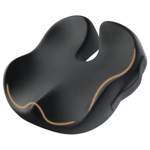 ProtoArc Cuscino Sedia Ufficio Ergonomica, Cuscino Seduta per Coccige Supporto di Pressione, Cuscini Sedia Memory Foam per Gaming, Auto e Sedia a Rotelle, Comfort per Tutto il Giorno