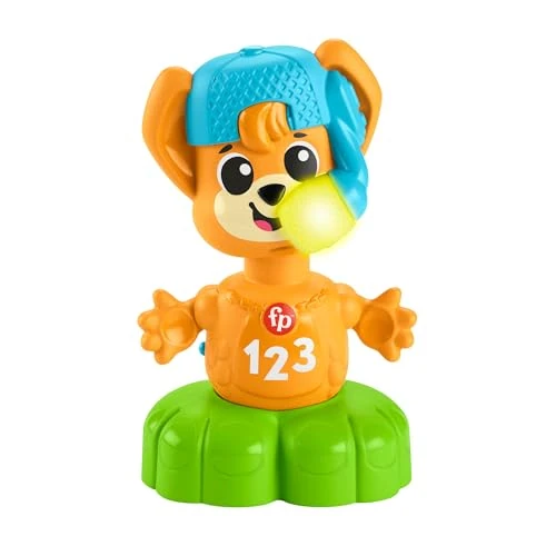 Fisher- Price Animal Band - Rino Le Volpino Nous apprenons Les opposés, Renard interactif pour l'apprentissage avec Mouvement, lumières Multicolores, chansons et Sons, Jouet pour Enfants, 9 Mois,