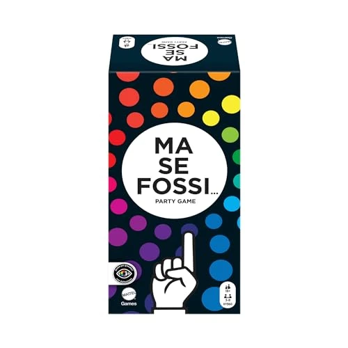 Offerta a tempo: Mattel Games - Ma Se Fossi..., gioco per adulti con domande irriverenti per serate divertenti tra amici. Con carte e ruote segnapunti. Per 3-8 giocatori, versione italiana, HYB60 - 33% da 22.99 € a 15.31 €