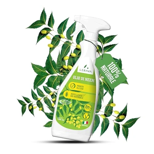 Offre limitée : LERAVA® Huile de Neem Bio Spray (700ml) - Neem Oil pour Plantes - Répulsif Insectes Naturel I Huile de Neem Émulsifiable et Sans Additifs - Protection et Renforcement des Plantes de 19.99 € à 19.99 € (0.00% de remise)