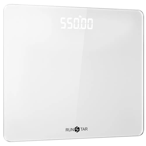 Offre limitée : RunSTAR Balance pese personnes numérique pour salle de bain 550 lb avec plateforme ultra-large et grand écran ACL, balance de haute précision avec capacité extra-élevée, Blanc de 59.99 € à 39.99 € (33% de remise)