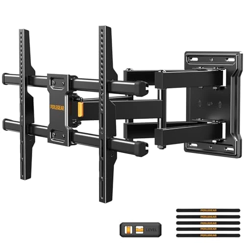 Offerta a tempo: Perlegear Supporto TV Parete Girevole e Estendibile per TV 32-85 Pollici, Portata 60 kg, VESA 600x400mm, Inclinazione e Rotazione Regolabile Design Ultra Resistente e Sicuro - 27% da 52.99 € a 38.79 €