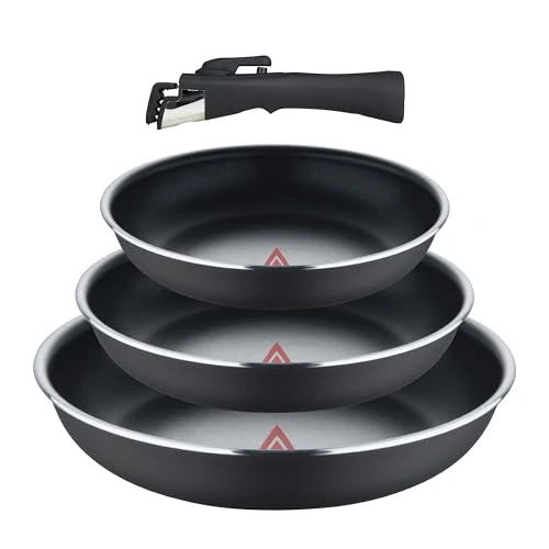 Offerta a tempo: BERGNER, Set 4 pezzi padelle in alluminio pressato con manico staccabile e punto di calore — 19% da 39,99 € a 32,38 €