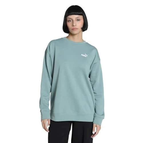 Oferta limitada: PUMA ESS Small No. 1 Logo Relaxed Crew TR, Sudadera con Capucha Niñas, Green Moon, M de 44.95 EUR a 33.15 EUR (ahorro 26%)