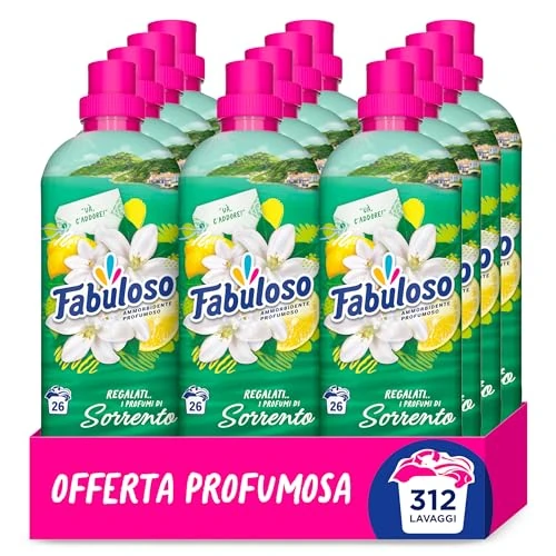 Offerta a tempo: Fabuloso Ammorbidente Concentrato I Regalati l'Italia con Profumi di Sorrento 12x585ml — 20% da 29,99 € a 23,99 €