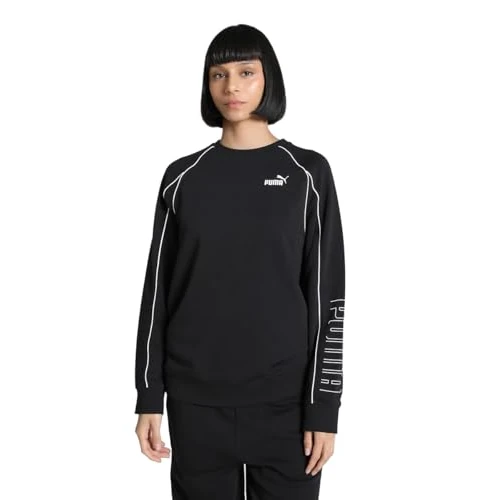 Oferta limitada: PUMA PUMA Sport Relaxed Crew TR, Sudadera con Capucha Niñas, PUMA Black, S de 14.60 € a 14.60 € (ahorro 0.00%)