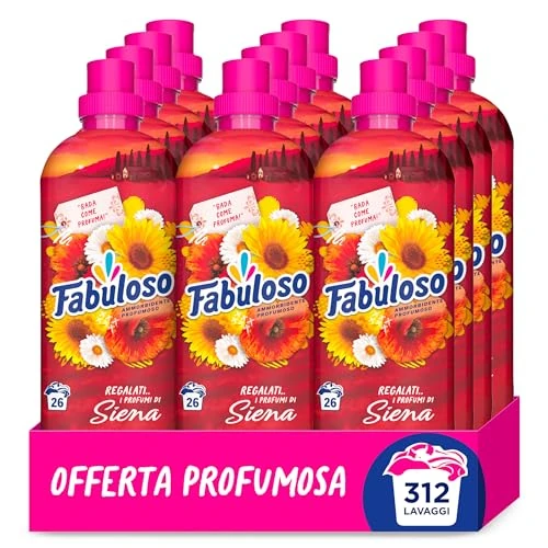 Offerta a tempo: Fabuloso Ammorbidente Concentrato I Regalati l'Italia con Profumi di Siena 12x585ml — 29% da 29,99 € a 21,36 €