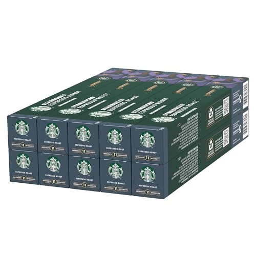 Beperkte aanbieding: STARBUCKS Espresso Roast by Nespresso, Dark Roast, Koffiecapsules 10 x 10 (100 Capsules) van 49.90 EUR naar 49.90 EUR (besparing 0%)