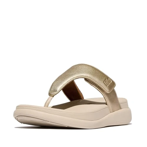 Oferta limitowana: Fitflop Damskie sandały F-mode Go regulowane płaskie sandały, Platino, 43 EU z 217.84 zł na 217.84 zł (oszczędź 0.00%)