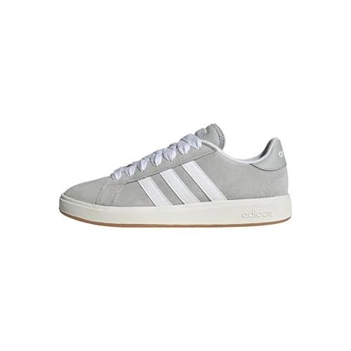 adidas Mezczyzni GRAND COURT BASE 00s SHOES, Grey Two/Cloud White/Gum, 44 2/3 EU