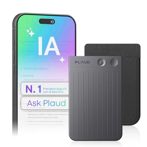 Oferta ograniczona: Plaud Note Dyktafon AI z etui, sterowanie z aplikacji, transkrypcja i podsumowanie za pomocą technologii AI, obsługa 112 języków, 64 GB pamięci, dyktafon na wykłady, spotkania, rozmowy telefoniczne z 769.00 PLN na 769.00 PLN (zniżka 0%)