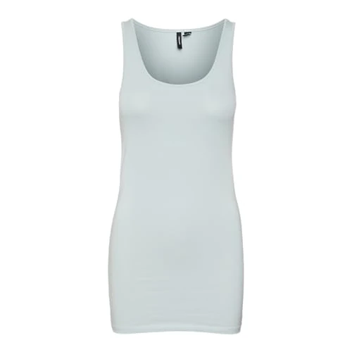 Limited offer: VERO MODA Women's Vmlulu Long Tank Top JRS Ga Noos Tank Top, Gray Mist, M from 8.96 EUR to 8.96 EUR (save 0%)