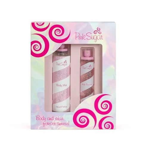 PINK SUGAR SET mit BODY MIST 236 ML + HAIR PERFUME 100 ML