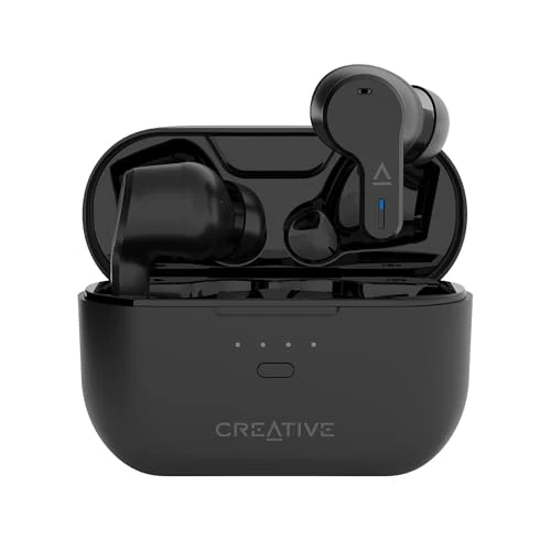 Offerta a tempo: CREATIVE Zen Air Pro (Nero) - Auricolari leggeri senza fili resistenti al sudore con riduzione attiva del rumore - Modalità ambiente - Audio Le - Bluetooth 5.3 - IPX5 - Fino a 33 ore di autonomia - 40% da 49.99 € a 29.99 €