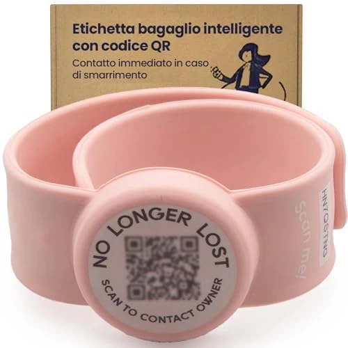 Offerta a tempo: NoLongerLost Braccialetto Bambini Antismarrimento Slap-On | Bracciale Antismarrimento con QR Code | Braccialetto con Numero di Telefono per Bambini | Impermeabile & UV Proof - 47% da 14.95 € a 7.95 €