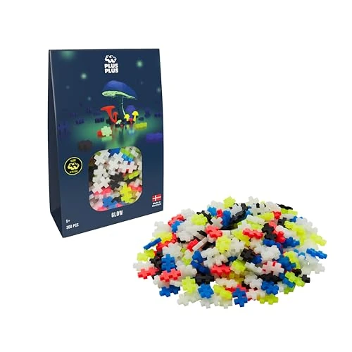 PLUS PLUS Plus – 300 Mattoncini da costruzione Multicolore, fluorescente – Set di costruzione per bambini dai 5 anni in su – Giocattolo educativo e giocoso per ragazze e ragazzi – PP3975