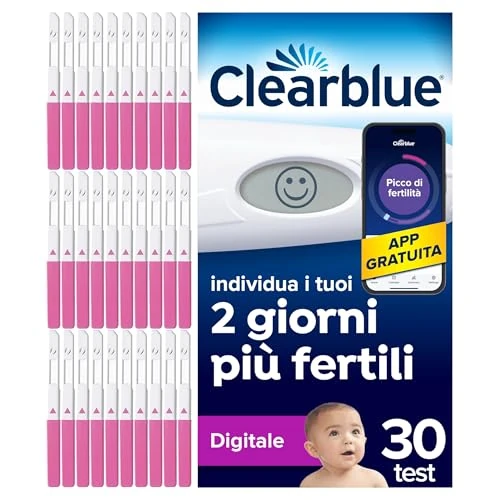 Digitale Clearblue ovulatietest, kan je helpen zwanger te worden, 1 digitale borduurhouder en 30 sticks