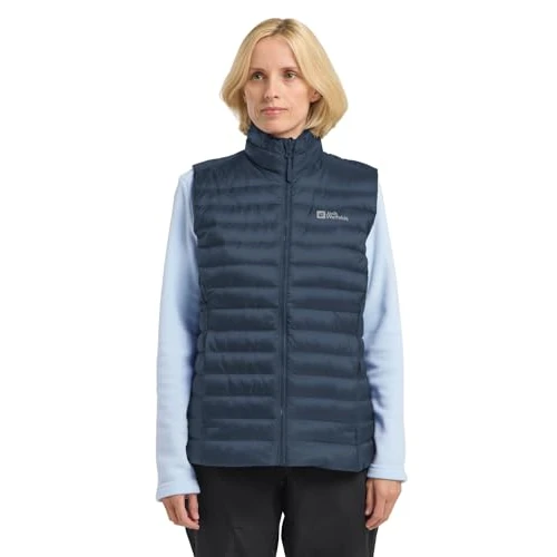 Limited-time offer: Jack Wolfskin Women's Pilvi Down Vest W Rds Down Vest, Midnight Sky, M from 85.45 £ to 85.45 £ (save 0.00%)