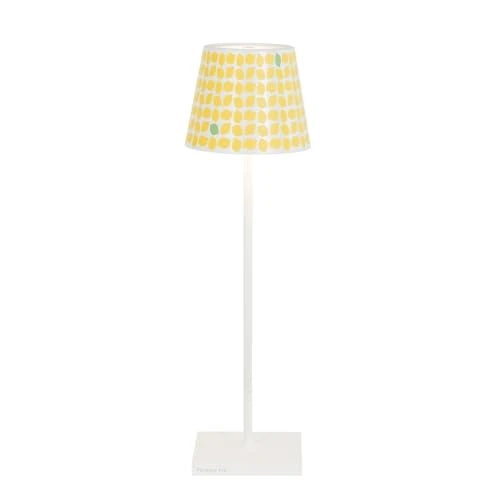 Oferta ograniczona: Zafferano, Lampa Poldina Pro z Kloszem, Akumulatorowa Bezprzewodowa Lampa Stołowa ze Sterowaniem Dotykowym, do Użytku na Zewnątrz, Ściemniacz, 2200-3000 K, Wysokość 38 cm, Kolor Żółty - Żółte Cytryny z 524.39 PLN na 524.39 PLN (zniżka 0%)