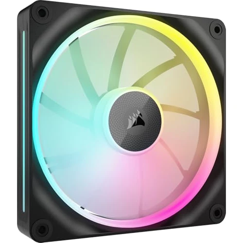 Offerta a tempo: CORSAIR iCUE LINK LX140 RGB 140 mm PWM Ventola Confezione Singola – Doppio Anello Luminoso – Richiede iCUE LINK System Hub (Venduto Separatamente) – Tecnologia CORSAIR AirGuide – Nero - 20% da 49.90 € a 39.90 €