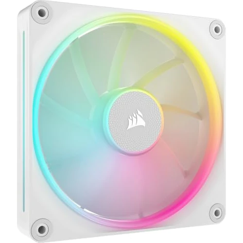 Offerta a tempo: CORSAIR iCUE LINK LX140 RGB 140 mm PWM Ventola Confezione Singola – Doppio Anello Luminoso – Richiede iCUE LINK System Hub (Venduto Separatamente) – Tecnologia CORSAIR AirGuide – Bianco - 20% da 49.90 € a 39.90 €
