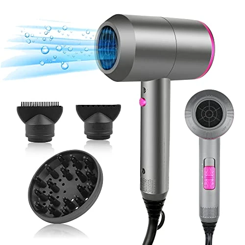 HappyGoo Hair Dryer Ionic Hairdryer with 2 Speed 3 Heat Setting