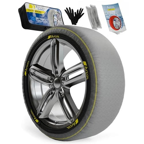 Oferta limitada: ARCOL Cadenas de Nieve Textiles Homologadas EN 16662-1 // Technica Cadenas Coche Nieve Textil, Fáciles de Instalar, Conducción Silenciosa y Mayor Durabilidad - Medidas DET. en el INT. (Technica, L) de 59.99 EUR a 59.99 EUR (ahorro 0%)