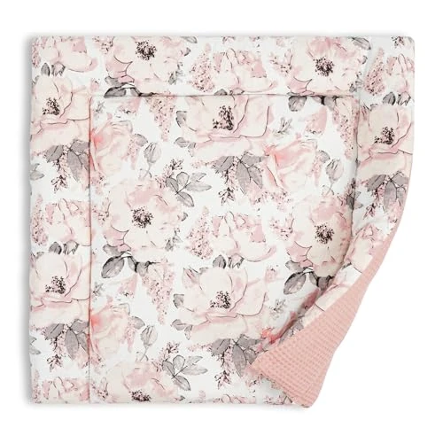 Changing pad Cotton 75x72 cm - Soft and Washable Changing pad for Babies, Fabric Changing mat for Changing Table, Changing Dresser, or Washing Machine 75 x 72 Oeko-Tex Wild Rose