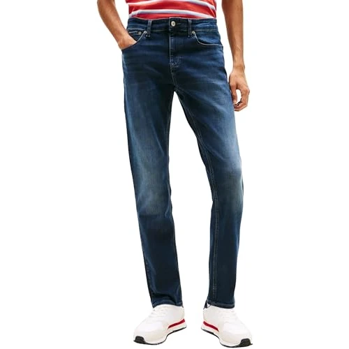 Tommy Jeans Herren Slim, Denim (Denim Dark), 29 W/32 L
