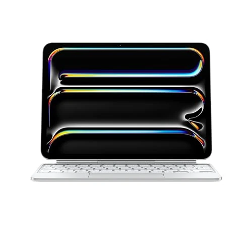 Offerta a tempo: Apple Magic Keyboard per iPad Pro 11'' (M4), comodissima per scrivere e con trackpad integrato, tasti funzione, Svedese — Bianco - 34% da 349.00 € a 230.90 €