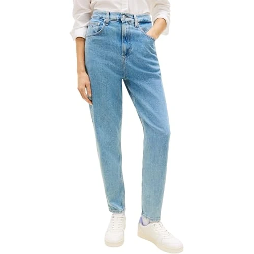 Oferta limitada: Tommy Jeans MOM Jean UHR TPR AI4116 DW0DW21392 para Mujer, Mezclilla (Denim Light), 34W/28L, Mezclilla (Denim Light), 34W x 28L de 99.90 € a 59.95 € (ahorro 40%)