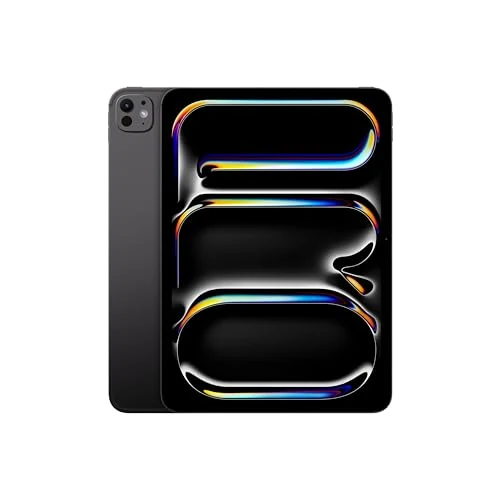 Apple iPad Pro de 11 Pulgadas (M4): Ultra Retina XDR, 1 TB, cámara Frontal de 12 Mpx en Horizontal y Trasera de 12 Mpx, Wi-Fi 6E y 5G, autonomía de Sol a Sol, Vidrio nanotexturizado - Negro Espacial