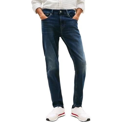 Zeitlich begrenztes Angebot: Tommy Jeans Herren Jeans Hose Austin Slim Fit, Blau (Denim Dark), 30W/30L von 109.90 € auf 59.95 € (45% Rabatt)