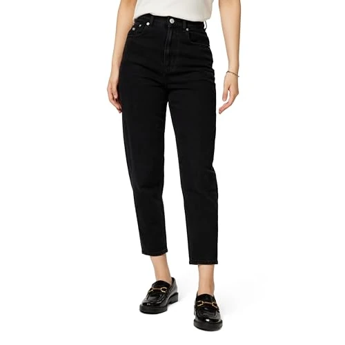 Tommy Jeans Women MOM Jean UHR TPR AI4185 DW0DW21389, Denim (Denim Black), 29W / 30L