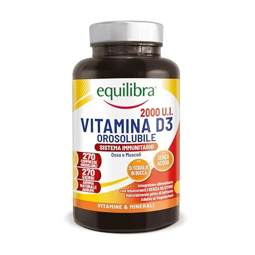Offerta a tempo: equilibra, Vitamina D3 2000 UI — 23% da 12,90 € a 9,90 €