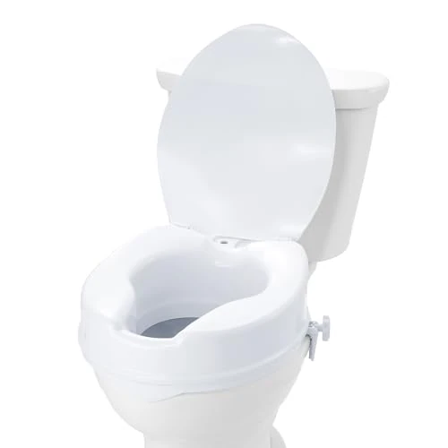 Offre limitée : VEVOR Rehausseur de Toilette Universel 100 mm de Haut, Siège de Toilette Surélevé Charge 136 kg, en PP Résistant, Verrouillage par Tige à Vis, pour Personnes Âgées, Handicapés, Patients, Enceintes de 29.90 € à 29.90 € (0.00% de remise)