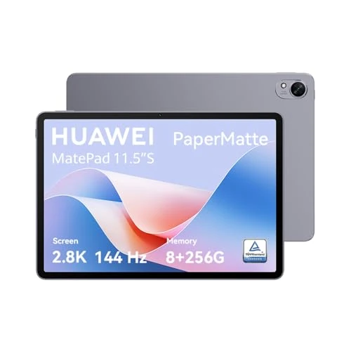 Oferta ograniczona: HUAWEI MatePad Pro 11,5″S Tablety, ekran PaperMatte 11,5 cala 2,8K, wysokie chłodzenie 144 Hz, 8GB+256GB, Notes, GoPaint, WiFi 6, Antena NearLink, bateria 8,800 mAh, szare z 1197.17 EUR na 1197.17 EUR (znizka 0%)