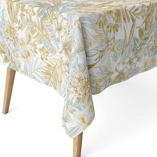 Offerta a tempo: ECOMMERC3 Tovaglia antimacchia resinata cotone rotonda 140 cm Danubio Dore - 0.00% da 16.93 € a 16.93 €