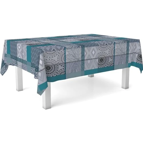 Oferta limitada: ECOMMERC3 Mantel Hule Antimanchas Mesa Cuadrada 140x140 cm Pompe Azul de 10.21 € a 10.21 € (ahorro 0.00%)