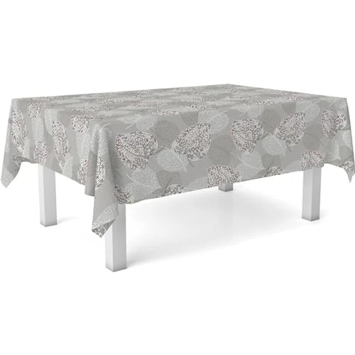 Offerta a tempo: ECOMMERC3 Tovaglia plastificata antimacchia rettangolare 180x140 Sil Grigio - 0.00% da 16.60 € a 16.60 €