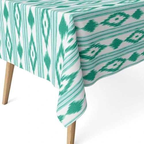 Beperkte aanbieding: ECOMMERC3 Vlekafstotend tafelkleed voor rechthoekige tafel, afmeting 240 x 140 cm, vuilafstotend, extra zacht en waterdicht, turquoise van 16.96 EUR naar 16.96 EUR (besparing 0%)