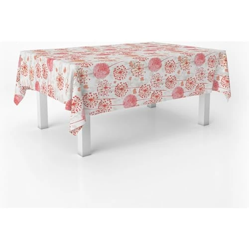 Offerta a tempo: ECOMMERC3 Tovaglia cerata antimacchia rettangolare 260x140 cm Freda Rosso - 29% da 17.13 € a 12.16 €