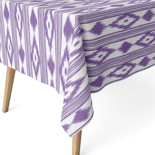 Limited-time offer: ECOMMERC3 | Stain Resistant Tablecloth for Rectangular Table Size 220 x 140 cm - Stain Resistant Extra Soft and Waterproof Tablecloth Lilac Colour from 17.92 GBP to 17.92 GBP (save 0%)