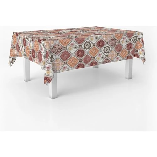 Offerta a tempo: ECOMMERC3 | Tovaglia in tela cerata dimensioni 300x140 cm repellente macchie - Tovaglia in tela cerata color JUCAR ROSSO 100% Made in Spain - Non trasferisce liquidi - 43% da 19.22 € a 10.90 €