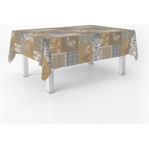 Limited-time offer: ECOMMERC3 Rectangular Oilcloth Tablecloth Size 220 x 140 cm Style, Durability and Easy Cleaning for Your Table – Stain-Resistant and Waterproof Oilcloth Tablecloth from 18.62 GBP to 18.62 GBP (save 0%)
