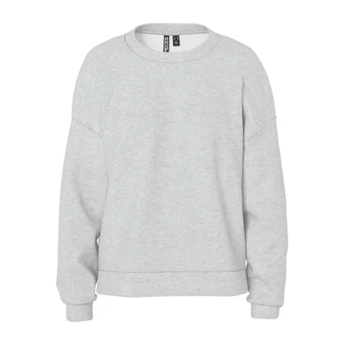 Offre limitee: Pieces Femme Pcchilli Loose Sweat Noos BC Maillot De Survêtement, Gris Clair Chiné, S EU de 24.99 EUR a 20.09 EUR (economie 20%)