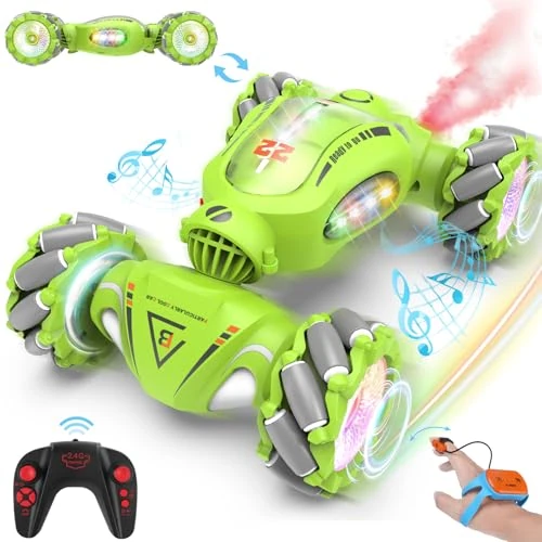 Tijdelijke aanbieding: Afstandsbediening autocadeau voor meisjes van 6, 7, 8, 9, 10 jaar, 1:18, RC auto met sproeilicht, led, 360 rotatie, stuntauto, 2,4 GHz, 4WD, RC auto, roze van 59.99 EUR naar 59.99 EUR (korting 0%)