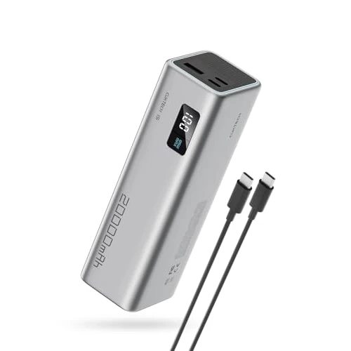 Limitiertes Angebot: CUKTECH 65W Power Bank, 20000mAh Powerbank mit Digitales Display, Externe Handyakkus Schnellladefunktion mit 3 Anschlüsse, Externer Akku USB C PD 3.0 für Laptop,MacBook,iPhone16, Galaxy S24, Xiaomi 15 von 49.99 EUR auf 49.99 EUR (Spare 0%)