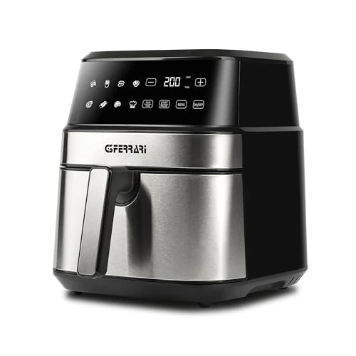 Offerta a tempo: G3 Ferrari G10192 Friggitrice ad Aria "Friggisano Big", 1700 W, 6.5 Litri, 8 Programmi, Display Digitale, Timer, Temperatura regolabile, BPA/PFOA Safe, Ricettario incluso - 8% da 109.90 € a 101.38 €